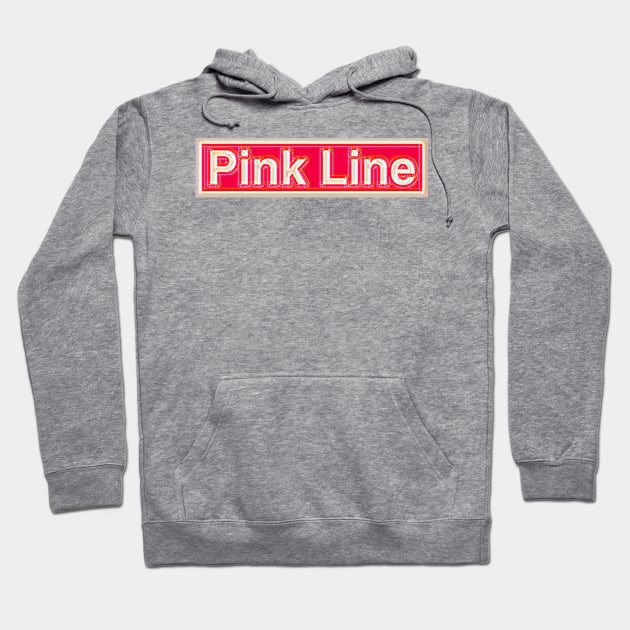 Pink Line Hoodie by Kitta’s Shop